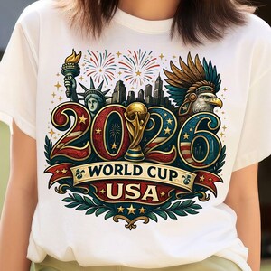 2026 World Cup USA PNG, Soccer Design, American Football Fan Sublimation (Digital Download)
