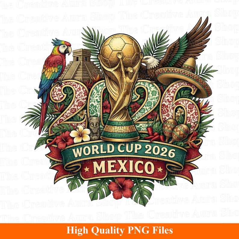 World Cup Mexico PNG graphic for t shirts and merchandise