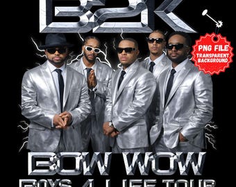 B2K Bow Wow Boys4Life Tour PNG File : B2K Concert 2026 Tshirt Design ( Digital Download)