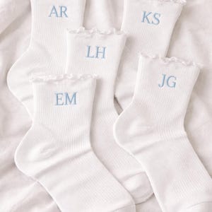 Custom Embroidered Socks - Initials