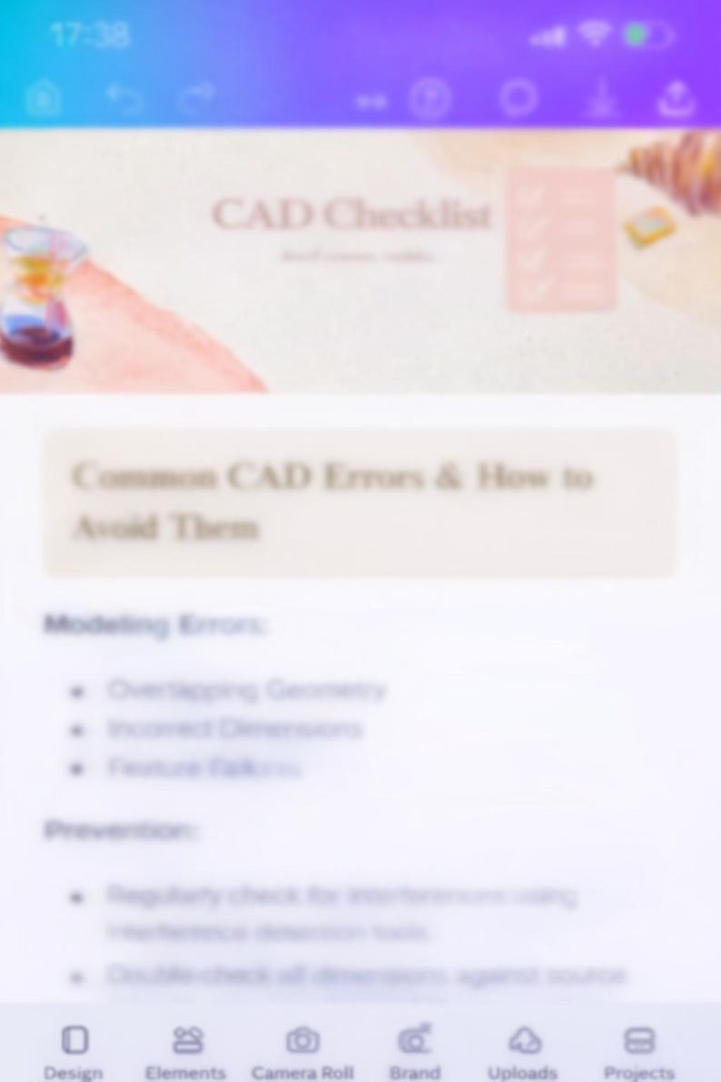 CAD Checklist Quick Guide PDF | Common CAD Errors & How to Avoid Them ...