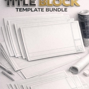 AutoCAD Title Block Templates A0–A5 | Editable AutoCAD DWG Bundle
