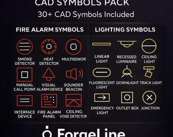 Lighting & Fire Alarm CAD Blocks | AutoCAD Electrical DWG Bundle
