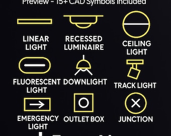 Lighting CAD Blocks | AutoCAD Lighting Symbols | 2D DWG Download