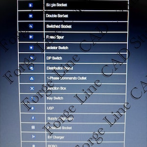 Switch Socket Autocad Block Electrical Power CAD Blocks | Autocad Socket & Switch Symbols | 2D DWG ...