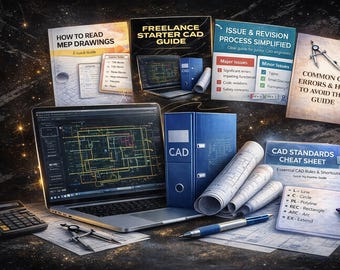 MEP CAD Essentials Bundle | Standards, Drawings & Freelance Guide PDF