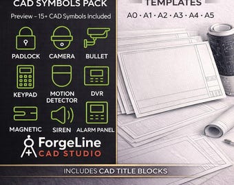 Security CAD Blocks + Title Block Templates | AutoCAD DWG