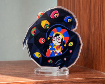 Jax Pomni Acrylic Standee, TADC fanart,  Jax Pomni Ribbit Desk decor