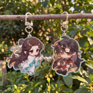 TGCF Magnetisk nyckelringsberlock i akryl, Heaven Official's Wellbeing Standee, Hua Cheng, Xie Lian, Hua Cheng, Gåva till vänner