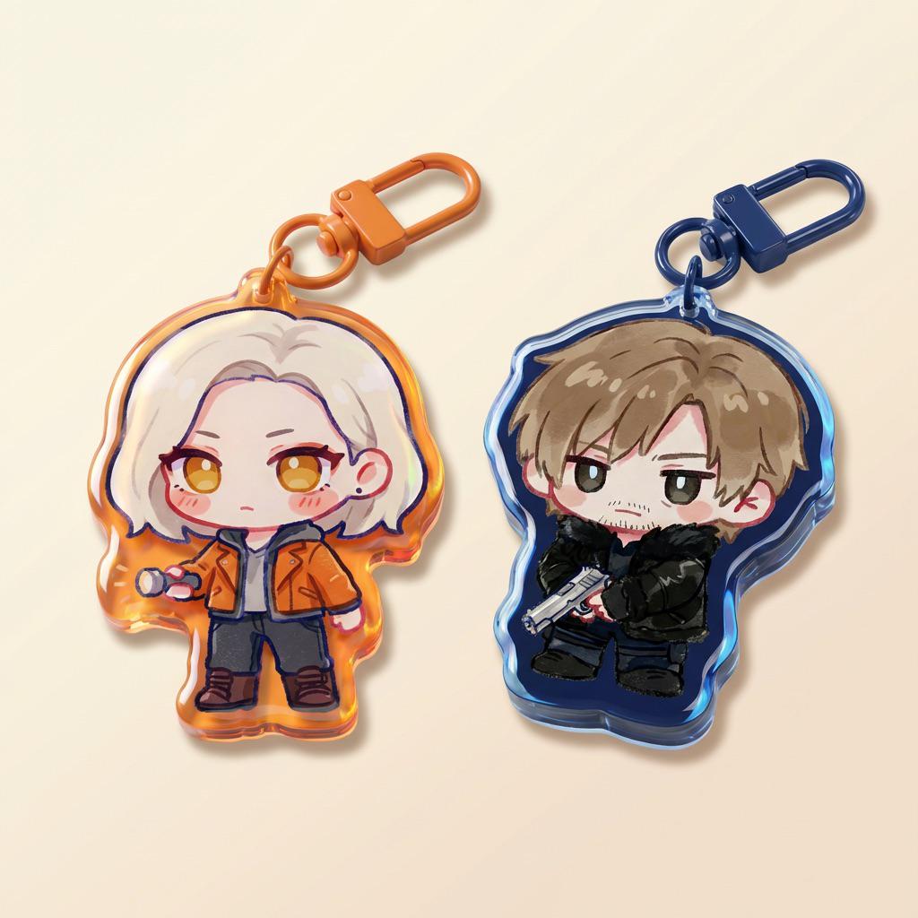 Leon s kennedy keychain - Etsy 日本