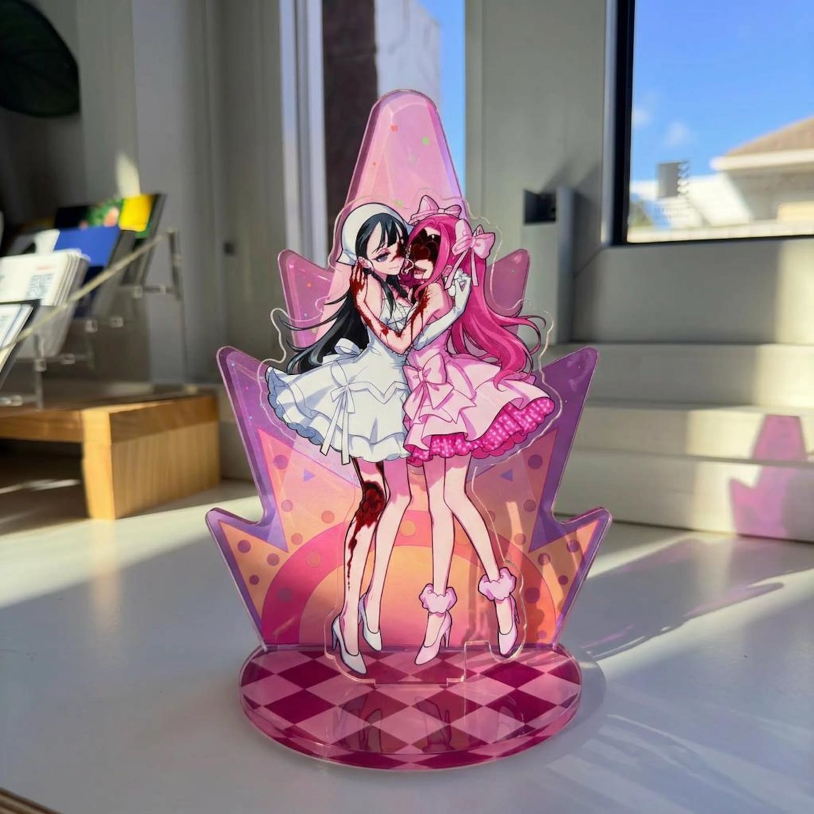 Mizi & Sua Acrylic Standee, Alien Stage Fan Art, Misu Inspired Desk Decor
