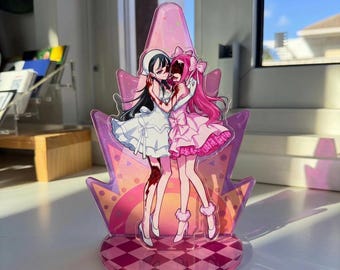 Alien Stage Acrylic Standee, Mizi & Sua Fan Art, Misu Inspired Desk Decor
