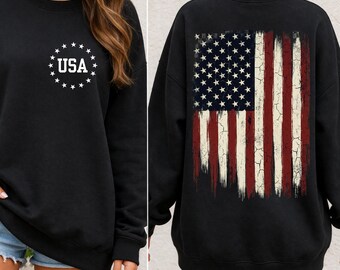 USA 250 Years Anniversary PNG, 4th Of July Png, Retro American Flag Png, 4th of July 1776-2026 Graphic, Front and Back T-Shirt Print