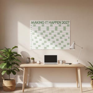 Jättestor väggkalender | Årsplanerare 2027 | Kalender för hemmakontoret bild 11