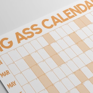Jättestor väggkalender | Årsplanerare 2027 | Kalender för hemmakontoret bild 6