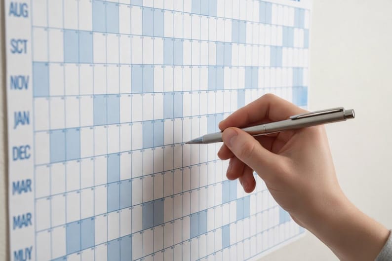 Jättestor väggkalender | Årsplanerare 2027 | Kalender för hemmakontoret bild 3