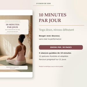Yoga für Anfänger: 10 Minuten täglich | 38-seitiges PDF-E-Book | 5 sanfte Einheiten, 12 Asanas und ein 21-Tage-Programm