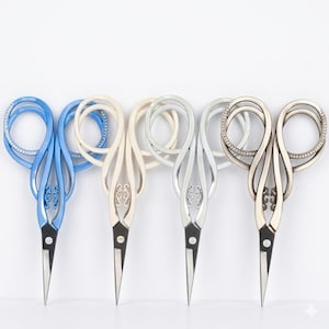 Vintage Style Embroidery Scissors | Stainless Steel Thread Snips, Craft Cutter