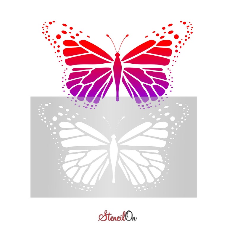 butterfly stencil reusable paint stencils for walls art etsy