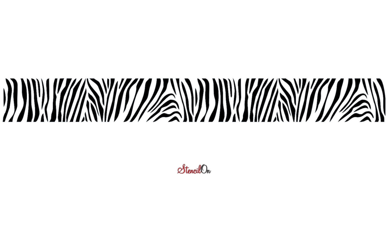 Zebra Wall Border Repeat Stencil Reusable mylar Etsy