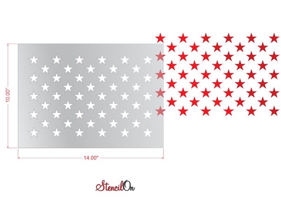 50 Stars Stencil Sheet 50 1 stars Clear 7 mil Mylar | Etsy