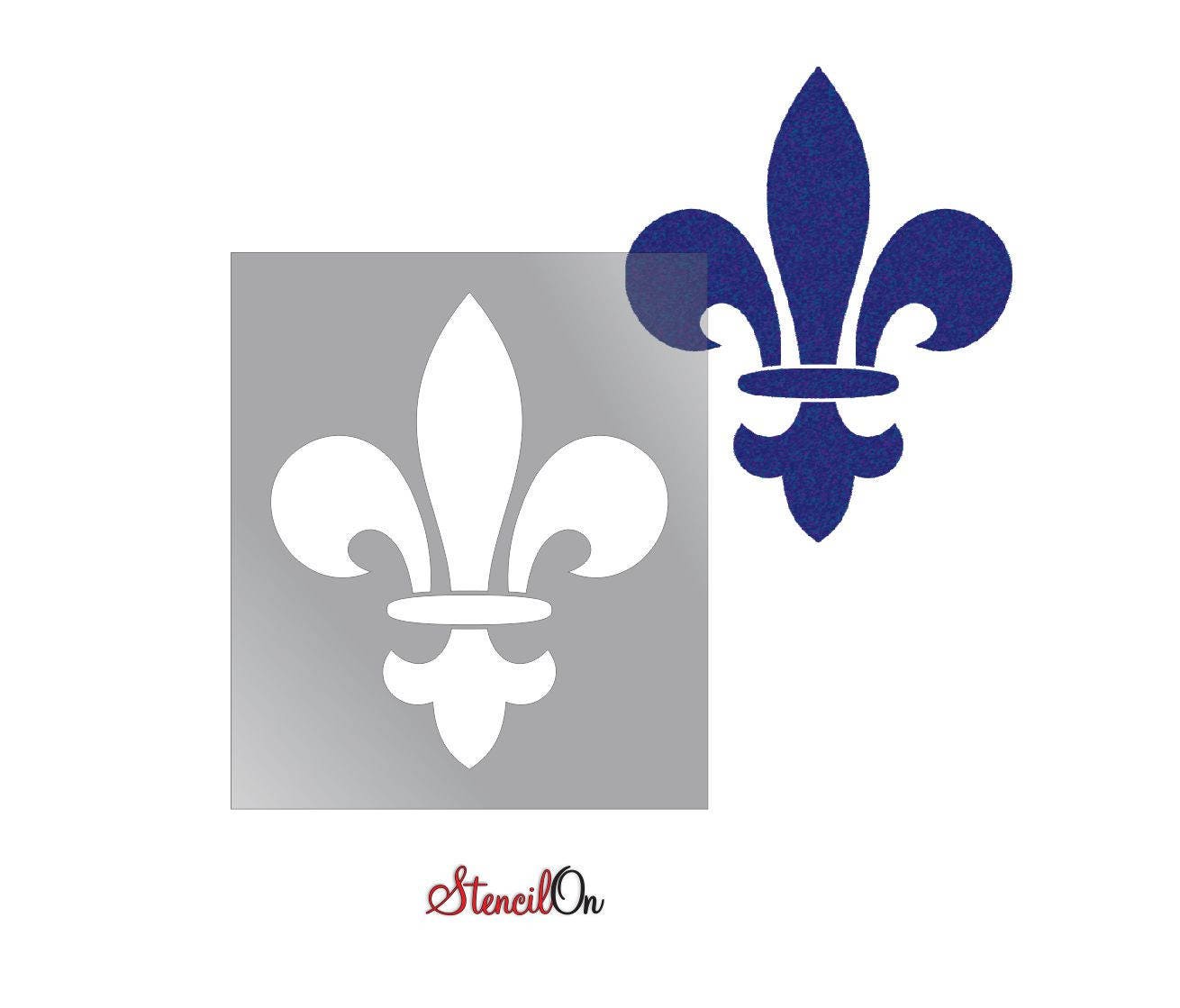 Fleur De Lis Craft and Wall Stencil Reusable Etsy