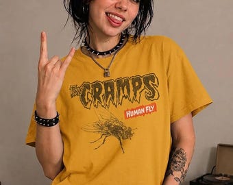 The Cramps T Shirt | Retro Punk Band  Human Fly Graphic Tee