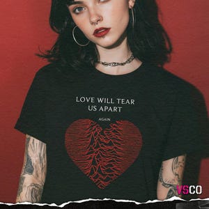 Joy Division T-shirt | Kärleken kommer att slita oss isär | Bomullströja