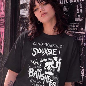 Siouxsie and the Banshees Vintage Goth T-Shirt in 100% Cotton, Punk Band Tee