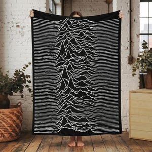 Joy Division Blanket | Unknown Pleasures Velveteen Plush Throw