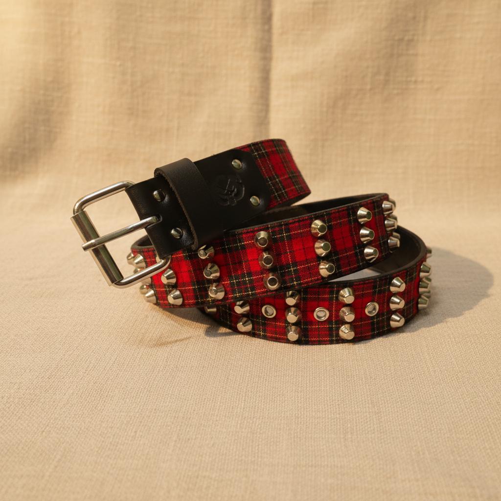 Punk Plaid Belt - Etsy display picture 2