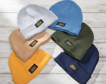 RCKLS Premium Streetwear Beanie - Heavy Duty Ribbed Knit Winter Hat for Men & Women - Urban Distro Skull Cap - Durable Outdoor Winter Gear