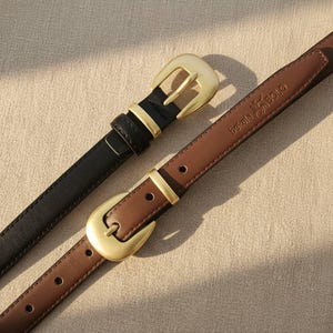 Gold Horseshoe Leather Belt - Etsy display picture 3