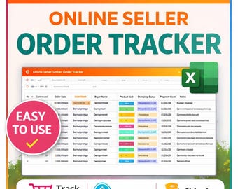 Online Seller Order Management Spreadsheet | Instagram & WhatsApp Sales Tracking