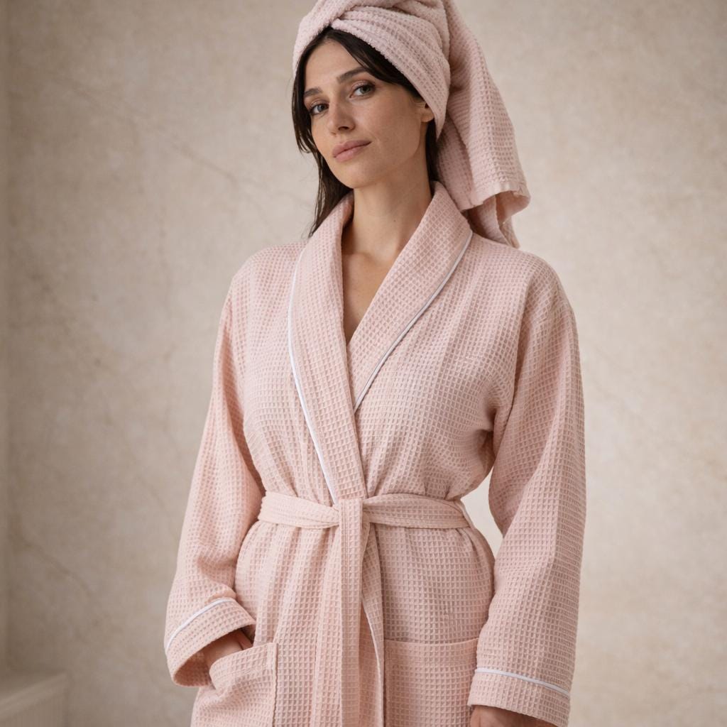 Waffle Dressing Gown Pink - Etsy Waffle Dressing Gown Pink - Etsy