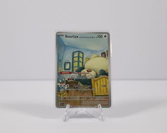 Tarjeta promocional de arte de ACG de Snorlax con Munchlax y Mew Pokémon x Van Gogh - NM