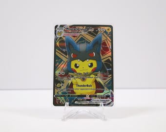 Mega Lucario Pikachu Cosplay Art Card – Textured Full Art Proxy
