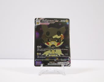 Tarjeta de arte VCOS de Mimikyu Pikachu - Disfraz de tipo fantasma - Proxy de arte completo texturizado NM - Evolución de Pikachu Cosmax