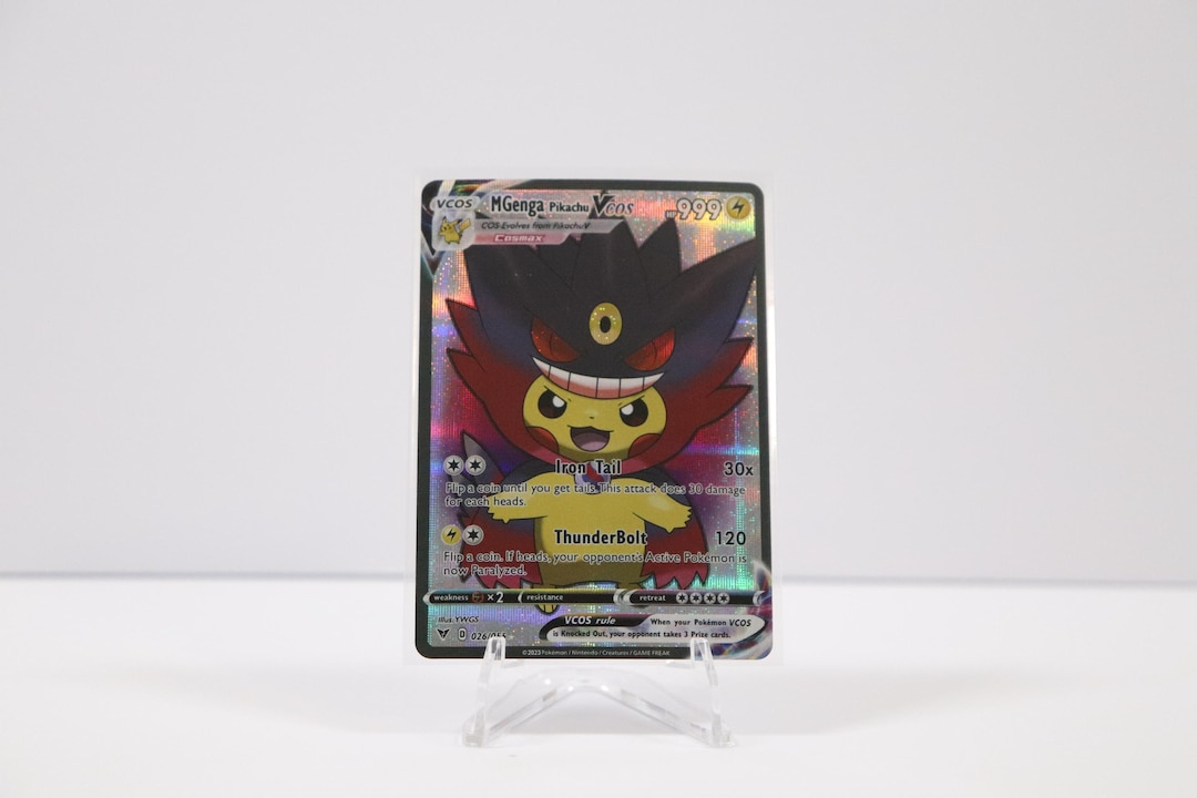 Mega Gengar Pikachu Cosplay Art Card - Textured Full Art Proxy