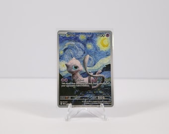 Carta coleccionable de Pokémon Mew Noche Estrellada Van Gogh Luna Hermosa ACG - NM