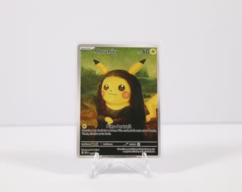 Tarjeta de arte promocional ACG de Mona Pika (Pikachu) Pokémon x Van Gogh Black Star - NM