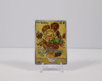 Tarjeta de arte promocional ACG de Pokémon Flor Sunflora x Van Gogh Estrella Negra - NM