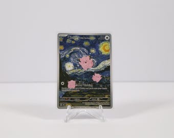 Carta coleccionable de Pokémon Clefairy Noche Estrellada Van Gogh Luna Hermosa ACG - NM