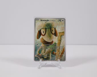 Tarjeta de arte promocional ACG de Smeargle como pintor Pokémon x Van Gogh Black Star - NM