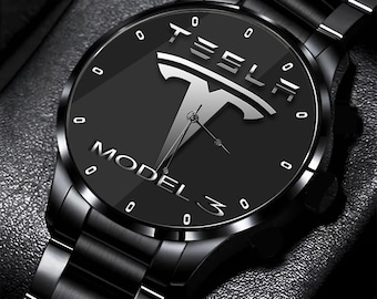 Reloj Tesla Model 3, Reloj de Automoción - Reloj de Pulsera de Regalo