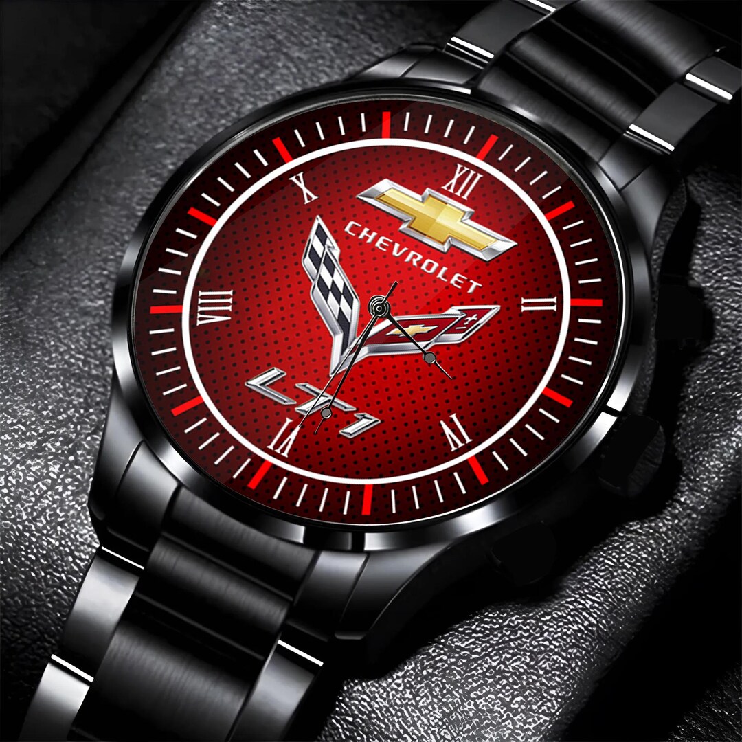 Corvette Chevrolet LT1 Car Watch, Automotive Timepiece - Gift ...