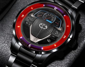 Reloj con indicadores de dirección y velocímetro para Toyota RAV4, reloj de pulsera para automóvil, ideal para regalar.