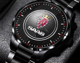 Reloj de carreras Saab Scania AAB, reloj de pulsera de regalo.