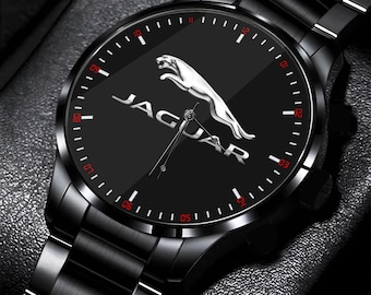 Montre de voiture Jaguar avec logo Leaper, garde-temps automobile - Montre-bracelet cadeau