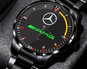 Reloj de pulsera con el logotipo de Mercedes-Benz AMG, reloj de regalo para el coche.